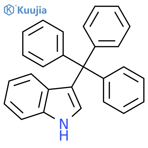 1H-Indole, 3-(triphenylmethyl)- structure