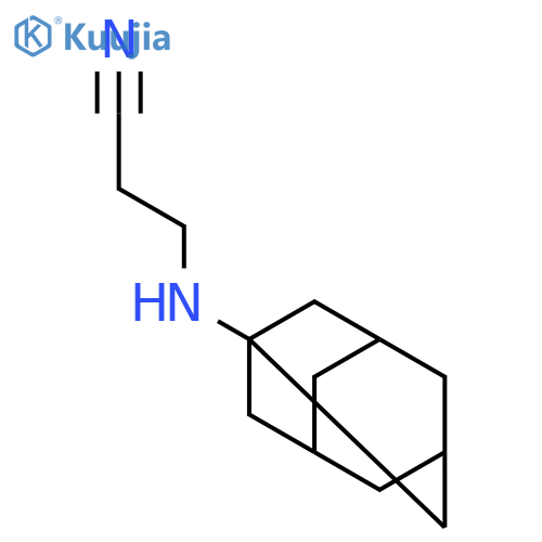 Propanenitrile,3-(tricyclo[3.3.1.13,7]dec-1-ylamino)- structure