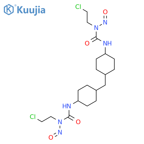 1-(2-chloroethyl)-3-[4-[[4-[[2-chloroethyl(nitroso)carbamoyl]amino]cyclohexyl]methyl]cyclohexyl]-1-nitrosourea structure