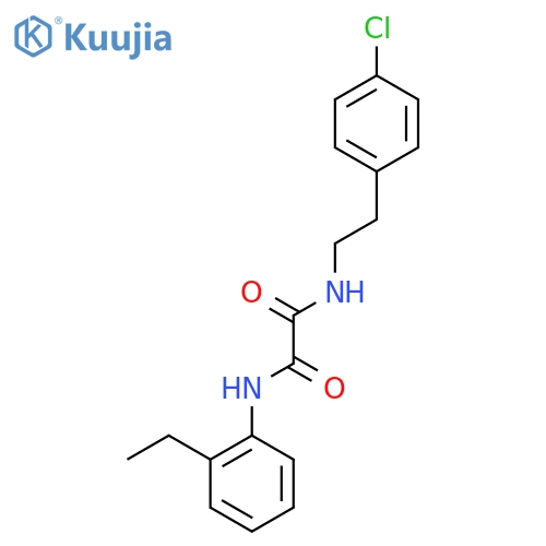 N'-2-(4-chlorophenyl)ethyl-N-(2-ethylphenyl)ethanediamide structure