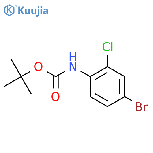 tert-Butyl (4-bromo-2-chlorophenyl)carbamate structure