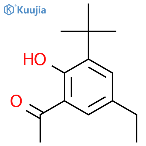 1-(3-tert-butyl-5-ethyl-2-hydroxyphenyl)ethan-1-one structure