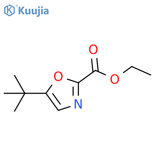 5-tert-Butyl-2-oxazolecarboxylic Acid Ethyl Ester structure