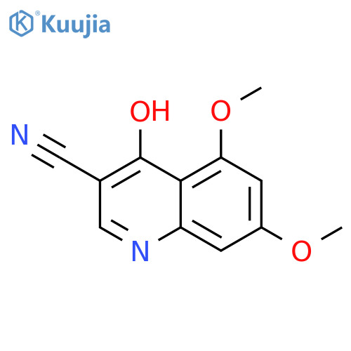 5,7-Dimethoxy-4-oxo-1,4-dihydroquinoline-3-carbonitrile structure