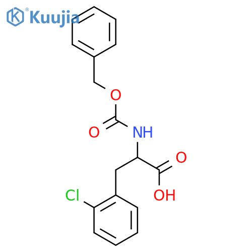 2-{(benzyloxy)carbonylamino}-3-(2-chlorophenyl)propanoic acid structure