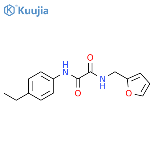 N'-(4-ethylphenyl)-N-(furan-2-yl)methylethanediamide structure