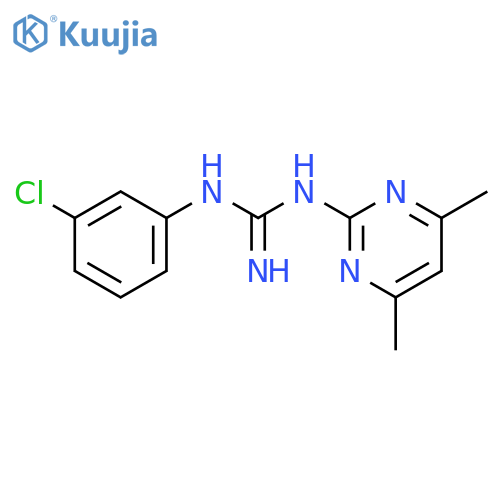 N-(3-Chlorophenyl)-N'-(4,6-dimethylpyrimidin-2-yl)guanidine structure