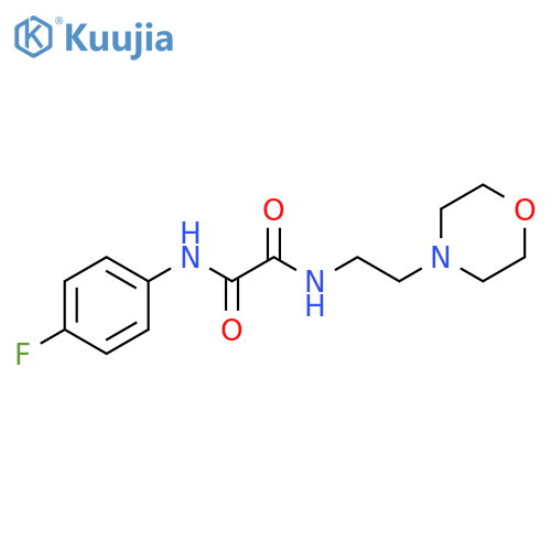 N'-(4-fluorophenyl)-N-2-(morpholin-4-yl)ethylethanediamide structure