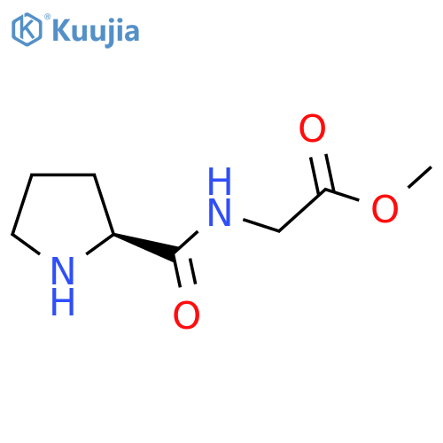 methyl 2-{(2S)-pyrrolidin-2-ylformamido}acetate structure