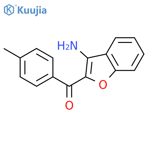 2-(4-methylbenzoyl)-1-benzofuran-3-amine structure