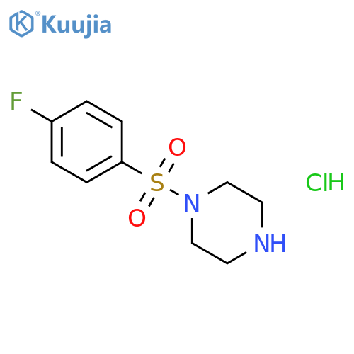 1-(4-fluorobenzenesulfonyl)piperazine hydrochloride structure