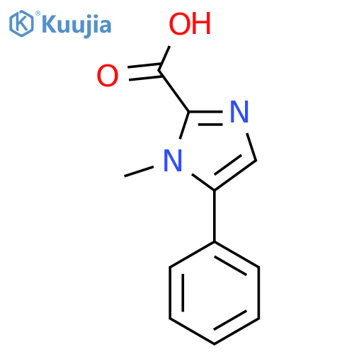 1-Methyl-5-phenylimidazole-2-carboxylic acid structure