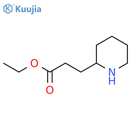 Ethyl 3-(piperidin-2-yl)propanoate structure
