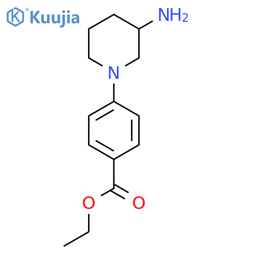 Ethyl 4-(3-aminopiperidin-1-yl)benzoate structure