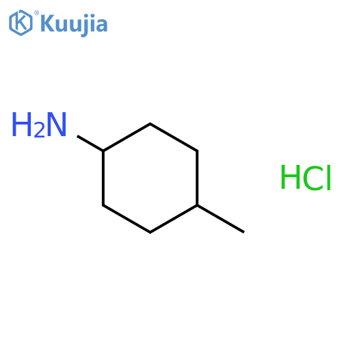 trans-4-methylcyclohexanamine;hydrochloride structure