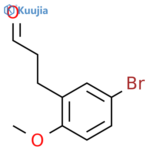 3-(5-bromo-2-methoxyphenyl)propanal structure