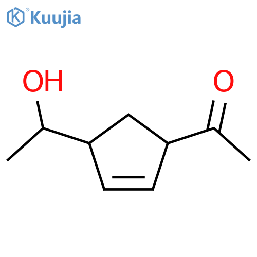 Ethanone,1-[4-(1-hydroxyethyl)-2-cyclopenten-1-yl]- structure