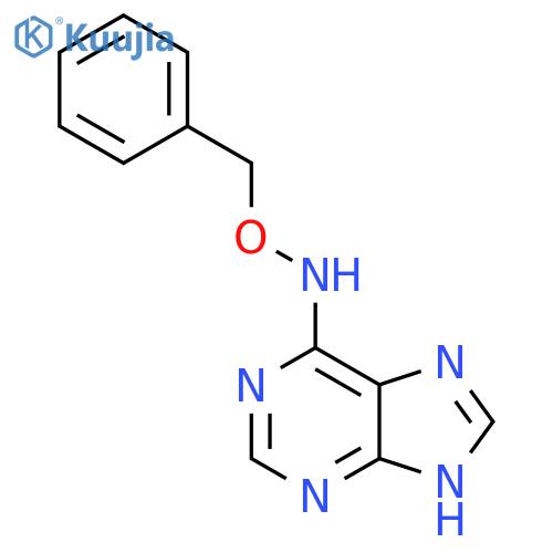 1H-Purin-6-amine, N-(phenylmethoxy)- structure