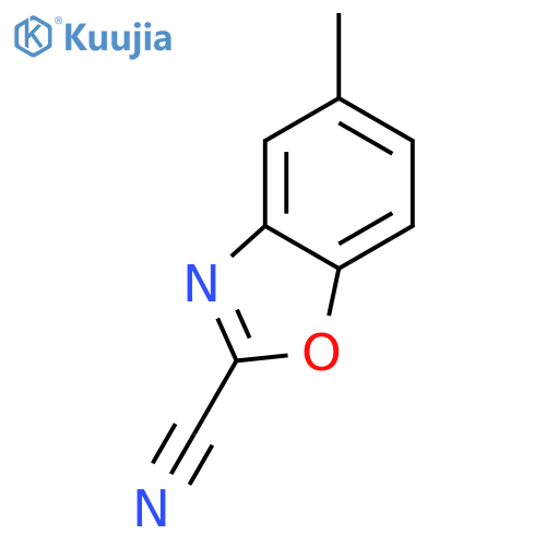 2-Benzoxazolecarbonitrile,5-methyl- structure