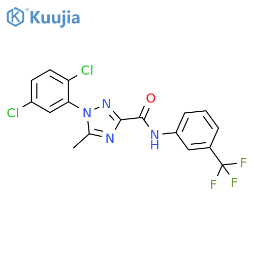 1H-1,2,4-Triazole-3-carboxamide, 1-(2,5-dichlorophenyl)-5-methyl-N-[3-(trifluoromethyl)phenyl]- structure