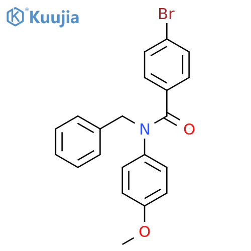 N-Benzyl-4-bromo-N-(4-methoxyphenyl)benzamide structure