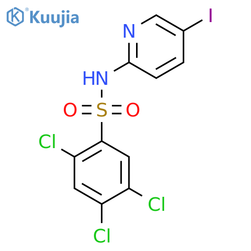 2,4,5-TRICHLORO-N-(5-IODO-2-PYRIDINYL)BENZENESULFONAMIDE structure