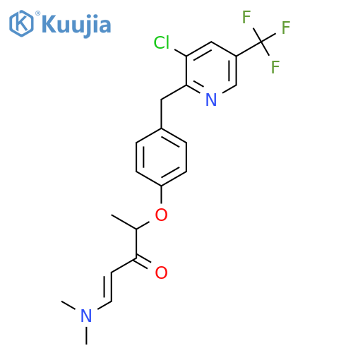 (E)-4-(4-{[3-chloro-5-(trifluoromethyl)-2-pyridinyl]methyl}phenoxy)-1-(dimethylamino)-1-penten-3-one structure
