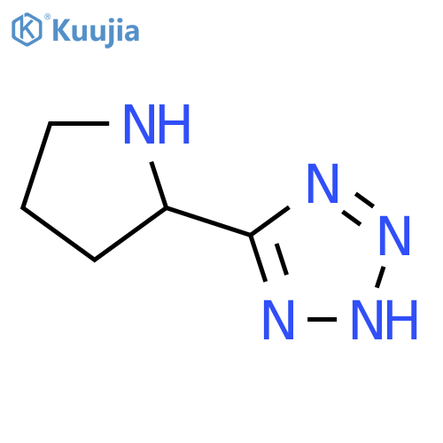 5-[(2S)-pyrrolidin-2-yl]-1H-tetrazole structure
