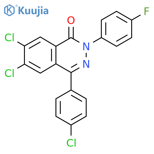 6,7-Dichloro-4-(4-chlorophenyl)-2-(4-fluorophenyl)-1(2H)-phthalazinone structure