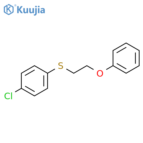 Benzene, 1-chloro-4-[(2-phenoxyethyl)thio]- structure