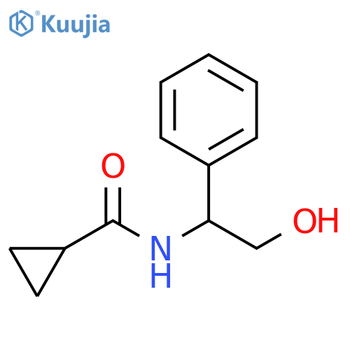 Cyclopropanecarboxamide, N-(2-hydroxy-1-phenylethyl)- structure