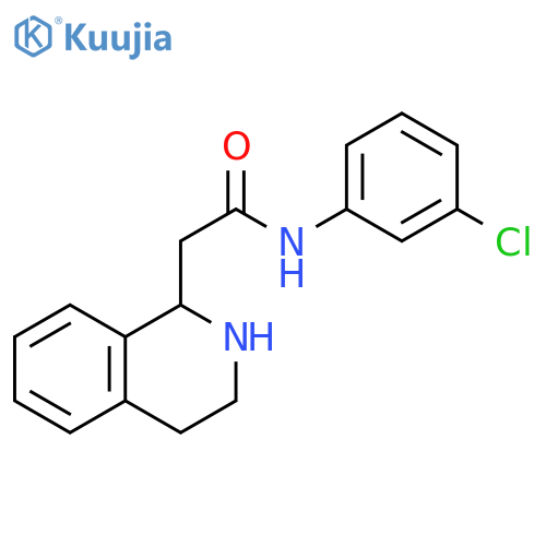1-Isoquinolineacetamide, N-(3-chlorophenyl)-1,2,3,4-tetrahydro- structure