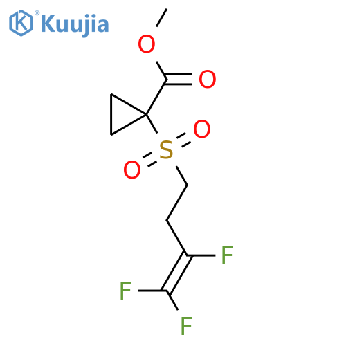 METHYL 1-[(3,4,4-TRIFLUORO-3-BUTENYL)SULFONYL]CYCLOPROPANECARBOXYLATE structure