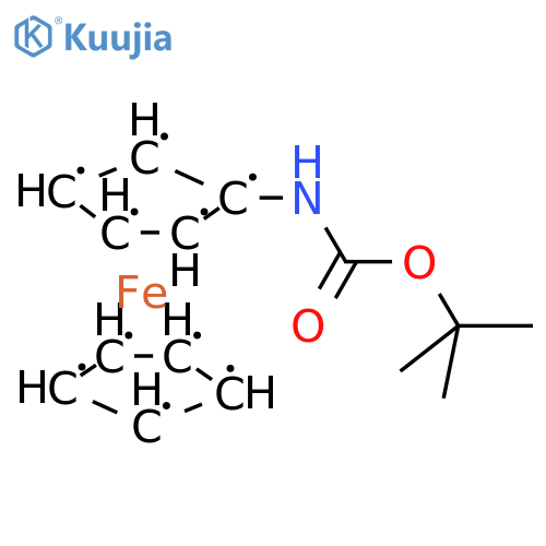 n-(tert-butoxycarbonyl)aminoferrocene structure