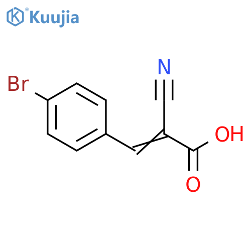 3-(4-Bromophenyl)-2-cyano-2-propenoic Acid structure