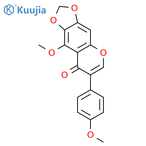 8H-1,3-Dioxolo[4,5-g][1]benzopyran-8-one,9-methoxy-7-(4-methoxyphenyl)- structure