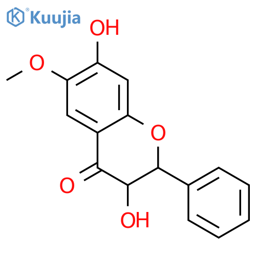 (2R,3R)-3,7-Dihydroxy-6-methoxyflavanon structure