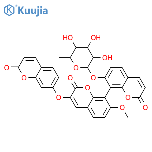 Triumbelletin; 7-Me ether, 7'-O-(6-deoxy-α-D-galactopyranoside) structure