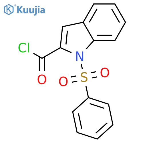 1H-Indole-2-carbonylchloride, 1-(phenylsulfonyl)- structure