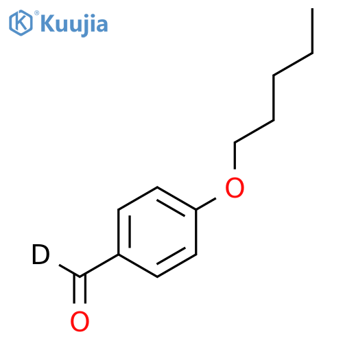 4-n-Pentyloxybenzaldehyde-α-d1 structure