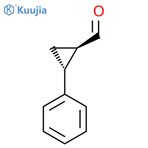 trans,rel-(1R,2R)-2-phenylcyclopropane-1-carbaldehyde structure