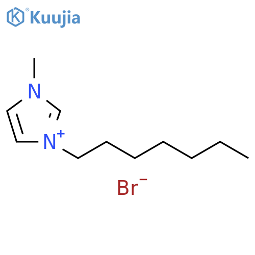 1H-Imidazolium, 1-heptyl-3-methyl-, bromide structure
