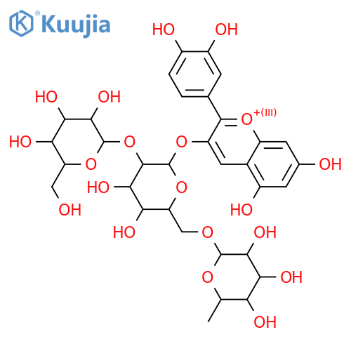 Cyanidin 3-(2G-glucosylrutinoside) structure