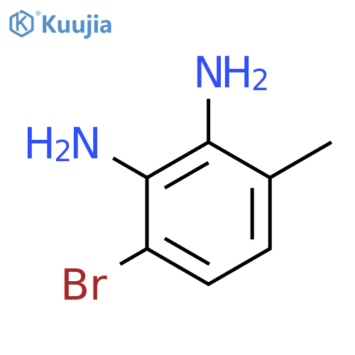 3-bromo-6-methylbenzene-1,2-diamine structure