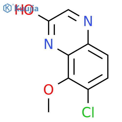 7-Chloro-8-methoxyquinoxalin-2-ol structure