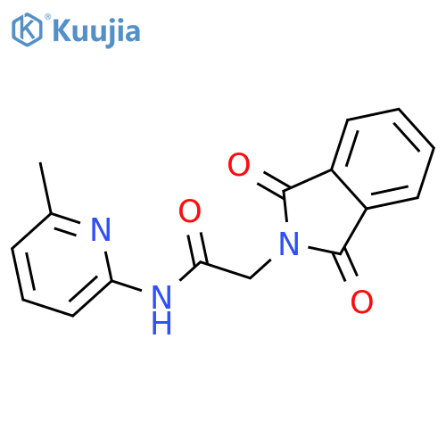 2-(1,3-dioxo-2,3-dihydro-1H-isoindol-2-yl)-N-(6-methylpyridin-2-yl)acetamide structure