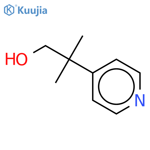 2-methyl-2-(pyridin-4-yl)propan-1-ol structure