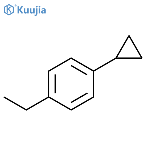 1-Cyclopropyl-4-ethylbenzene structure