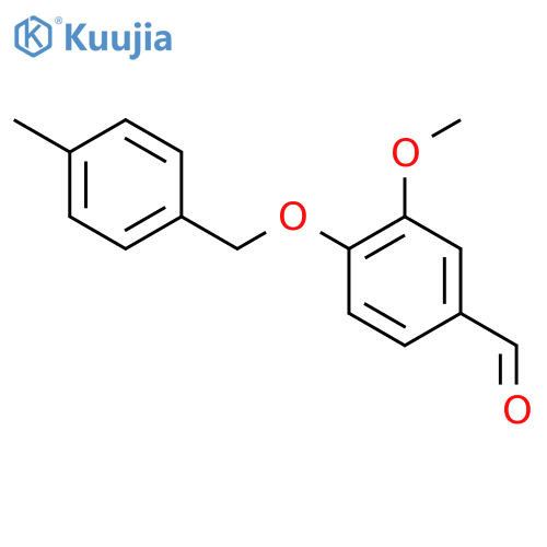 3-methoxy-4-[(4-methylphenyl)methoxy]benzaldehyde structure