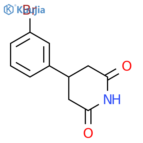4-(3-Bromophenyl)piperidine-2,6-dione structure